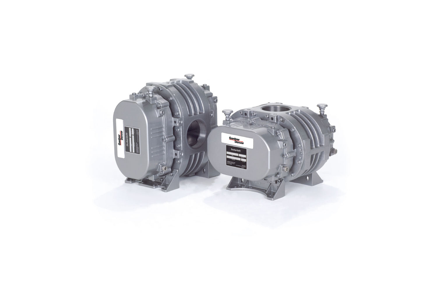 Soplador bilobular de desplazamiento positivo, para ofrecer aire y gases con flujos constantes y presión variable, disponible en configuración vertical y horizontal.