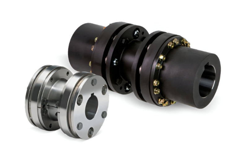 Acoplamientos de discos de acero inoxidable flexibles, sin lubricación, fabricados bajo norma API 610, con torques hasta 2.4M de lb-in y ejes de hasta 9in en diámetro